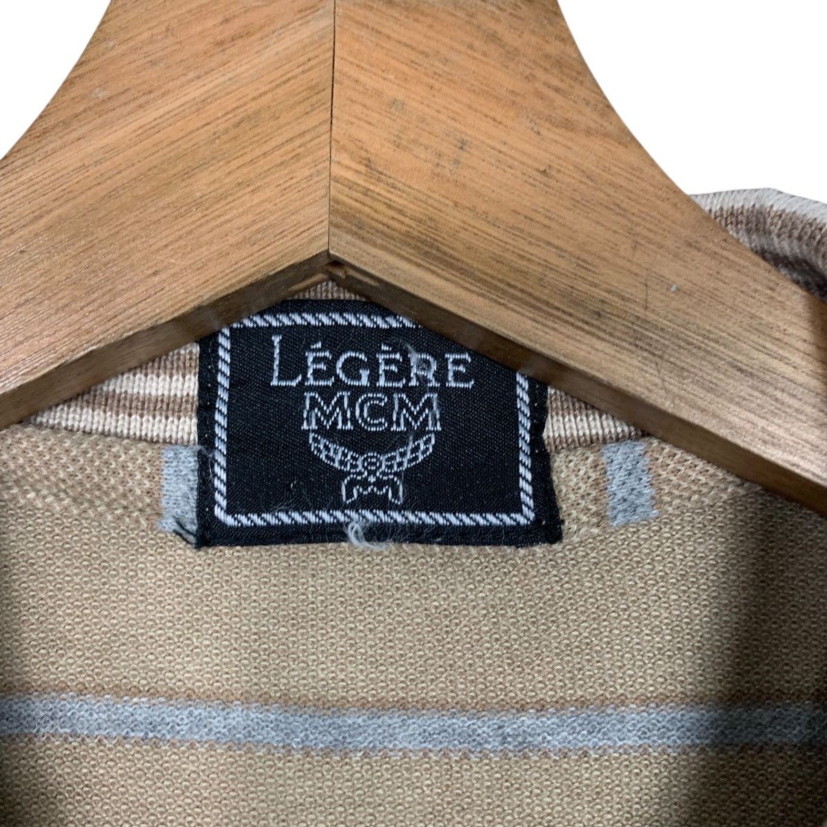 MCM Vintage 90’s MCM LEGERE Striped Long Sleeve Polos #2605-C117 Size US L / EU 52-54 / 3 - 14 Thumbnail
