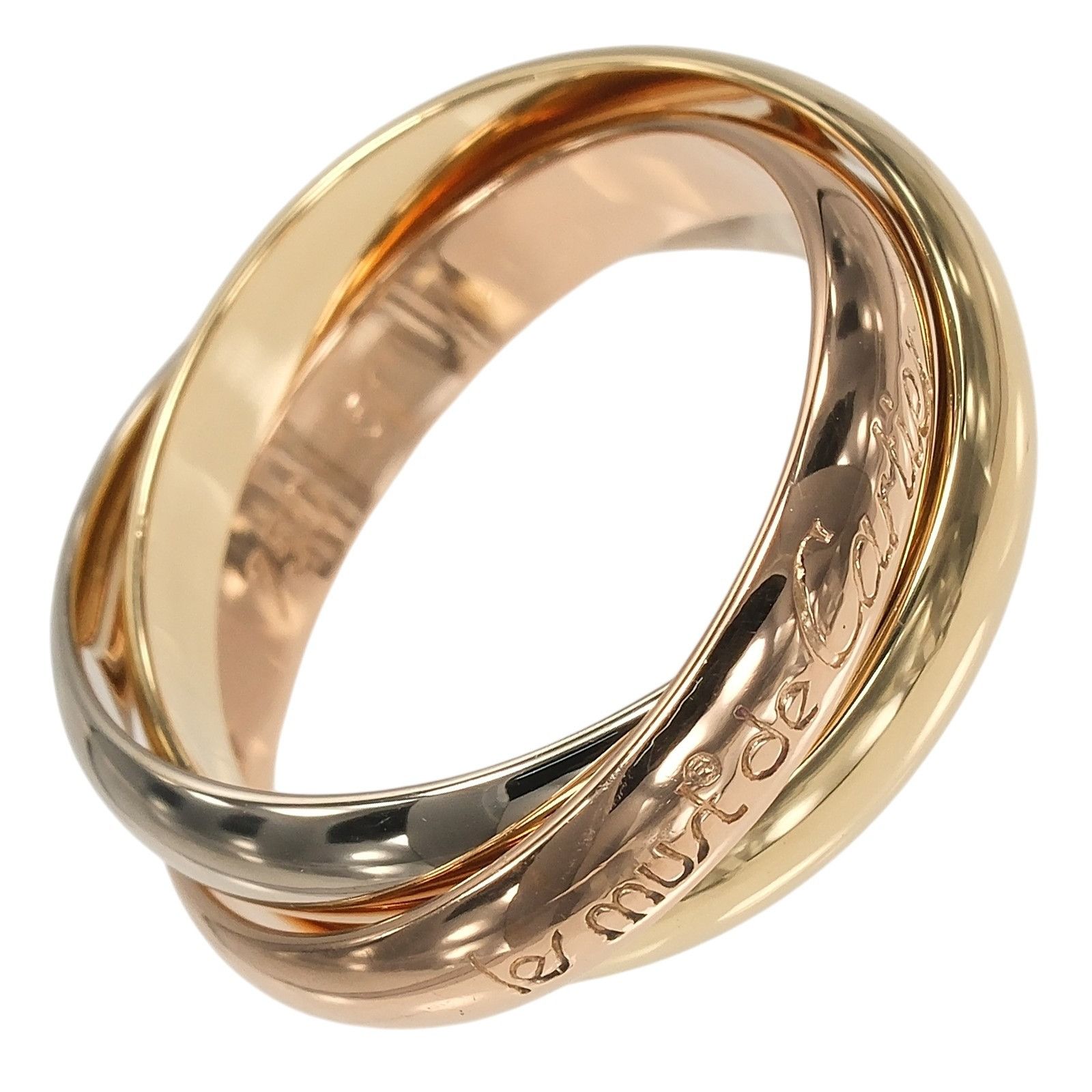 Cartier Cartier Cartier Trinity Au750 Ring Size 11 Precious Metal Ring DUTY FREE for USA Size ONE SIZE - 1 Thumbnail