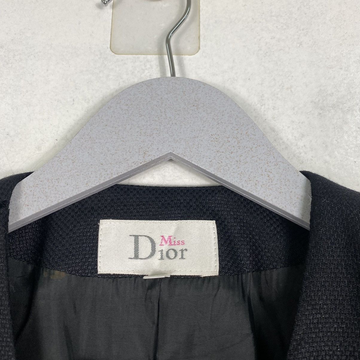 Dior × Vintage 💥VINTAGE MISS DIOR LINEN BUTTON JACKET Size M / US 6-8 / IT 42-44 - 10 Thumbnail