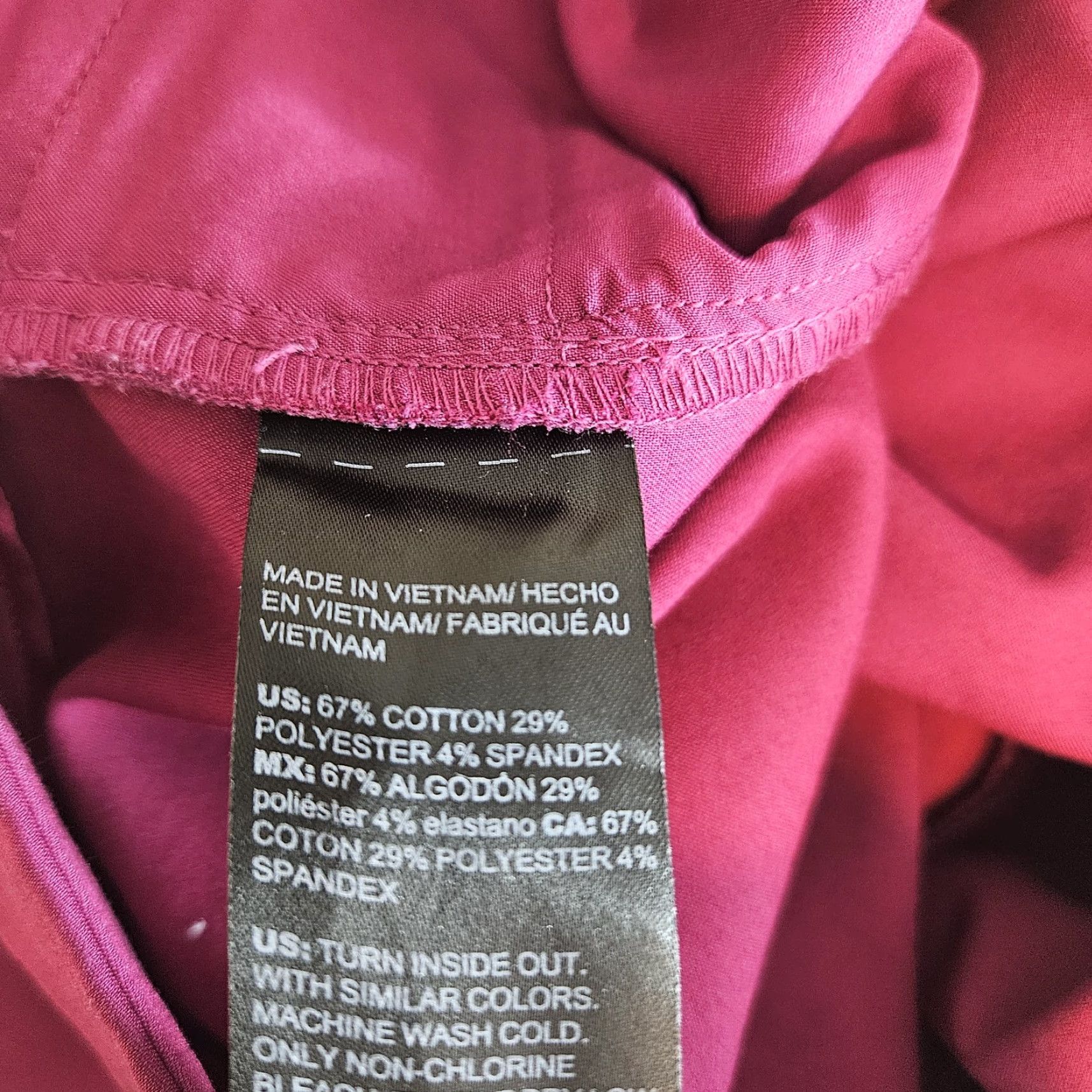 White House Black Market White House Black Market Bermuda Short Womens 12" Sz 2 Mid Rise Pink Solid Cotton Blend Zip Flat Front Size 26" / US 2 / IT 38 - 3 Thumbnail