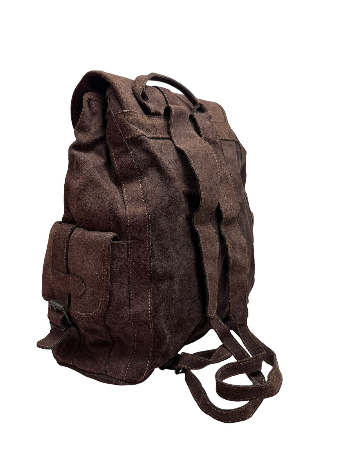 Genuine Leather RARE ‼️ Vintage Leather Suede Tactical Utility Backpack Size ONE SIZE - 3 Thumbnail