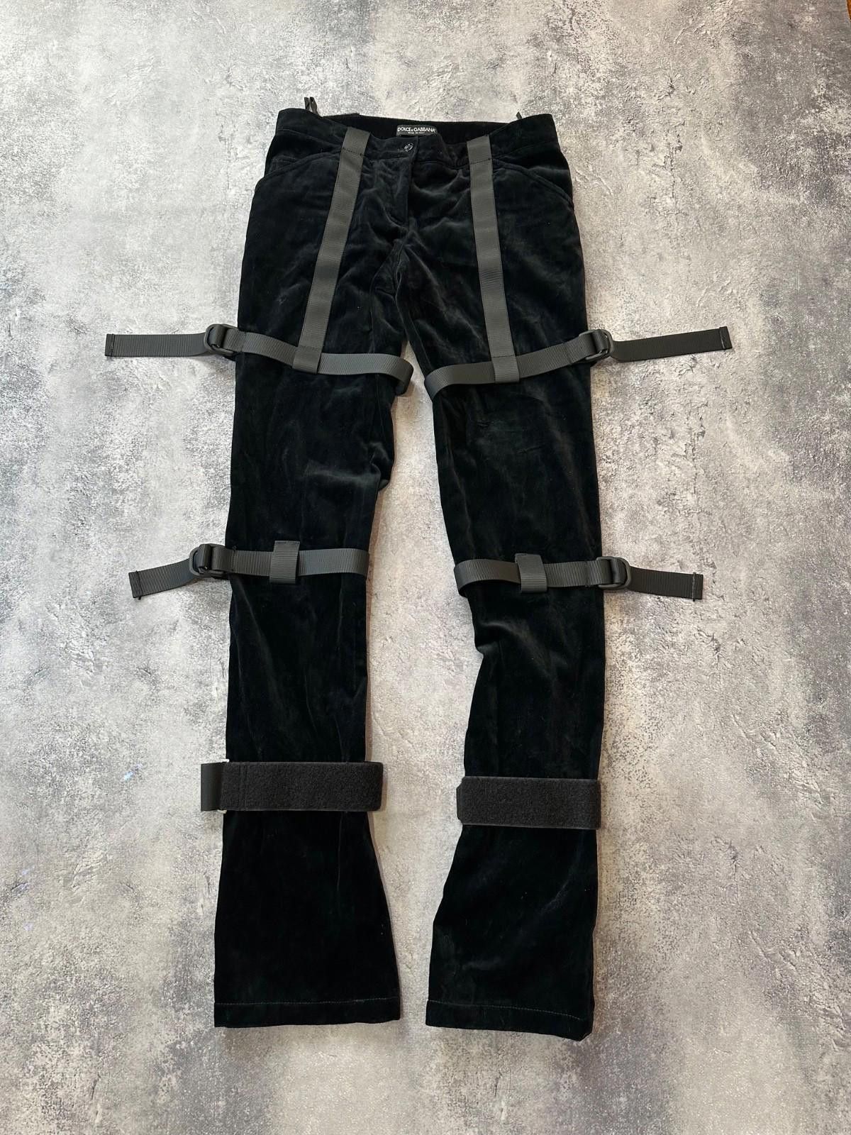 Dolce & Gabbana DOLCE & GABBANA F/W 2003 Velvet Pant Sz 40 Size 27" / US 4 / IT 40 - 2 Thumbnail