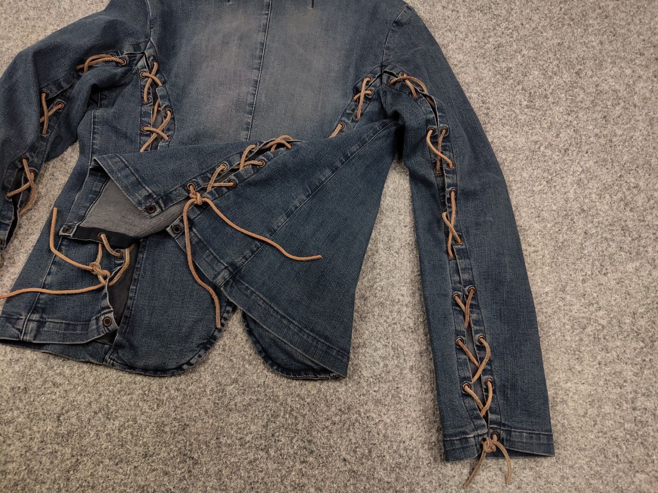 Fake London Genius Vintage Fake London Genius denim blazer jacket Y2k Style Size M / US 6-8 / IT 42-44 - 15 Thumbnail