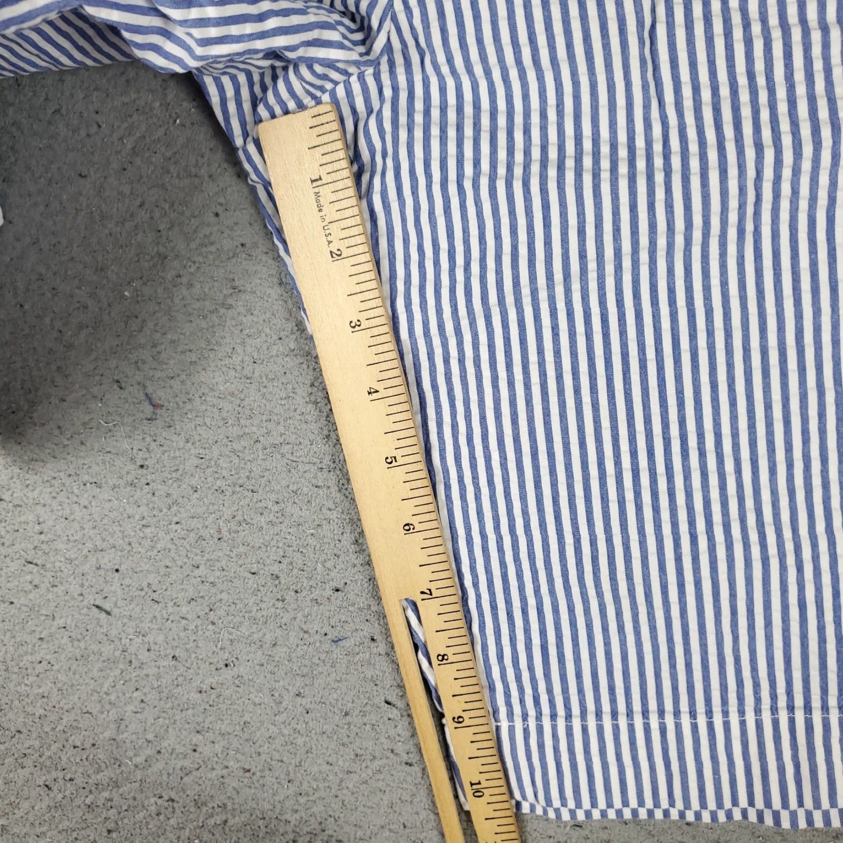 Brooks Brothers VINTAGE Brooks Brothers Men's Chino Shorts Size 40 Blue Stripe Flat Front Cotton Summer Size US 40 / EU 56 - 6 Thumbnail