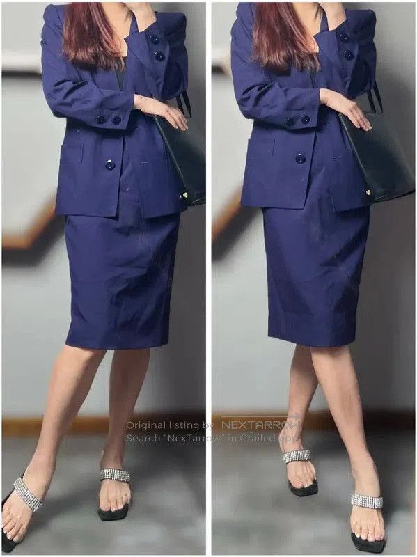 Yves Saint Laurent Yves Saint Laurent Purple Wool Cardigan for Women . Size S / US 4 / IT 40 - 8 Thumbnail