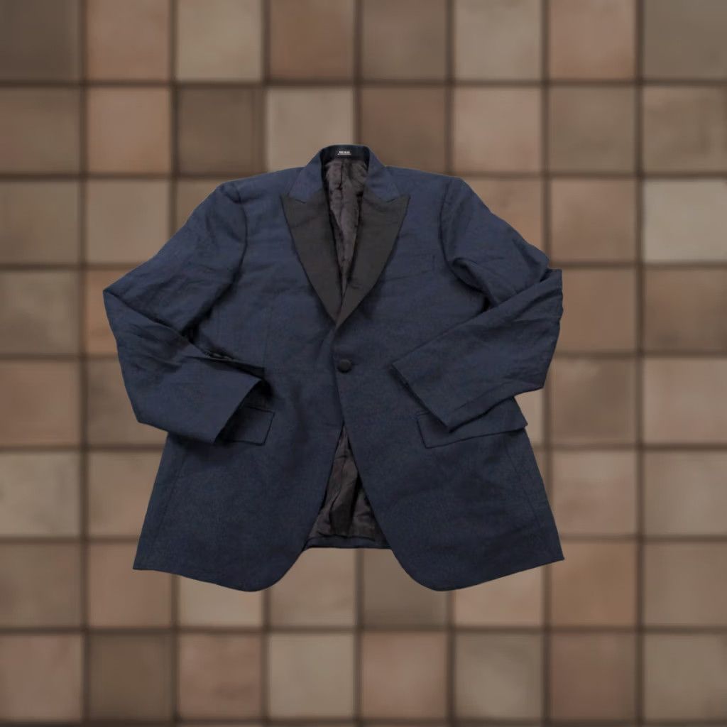 Todd Snyder Todd Snyder Blazer Jacket Mens 38S Blue Black Sutton Fit Tuxedo Sports Coat USA Size 38R - 1 Thumbnail