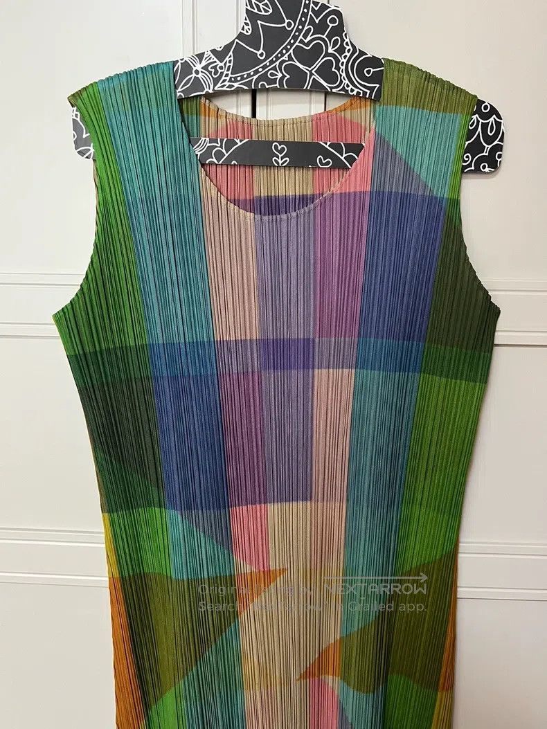 Issey Miyake Issey Miyake Color-Block Dress Size L / US 10 / IT 46 - 1 Thumbnail
