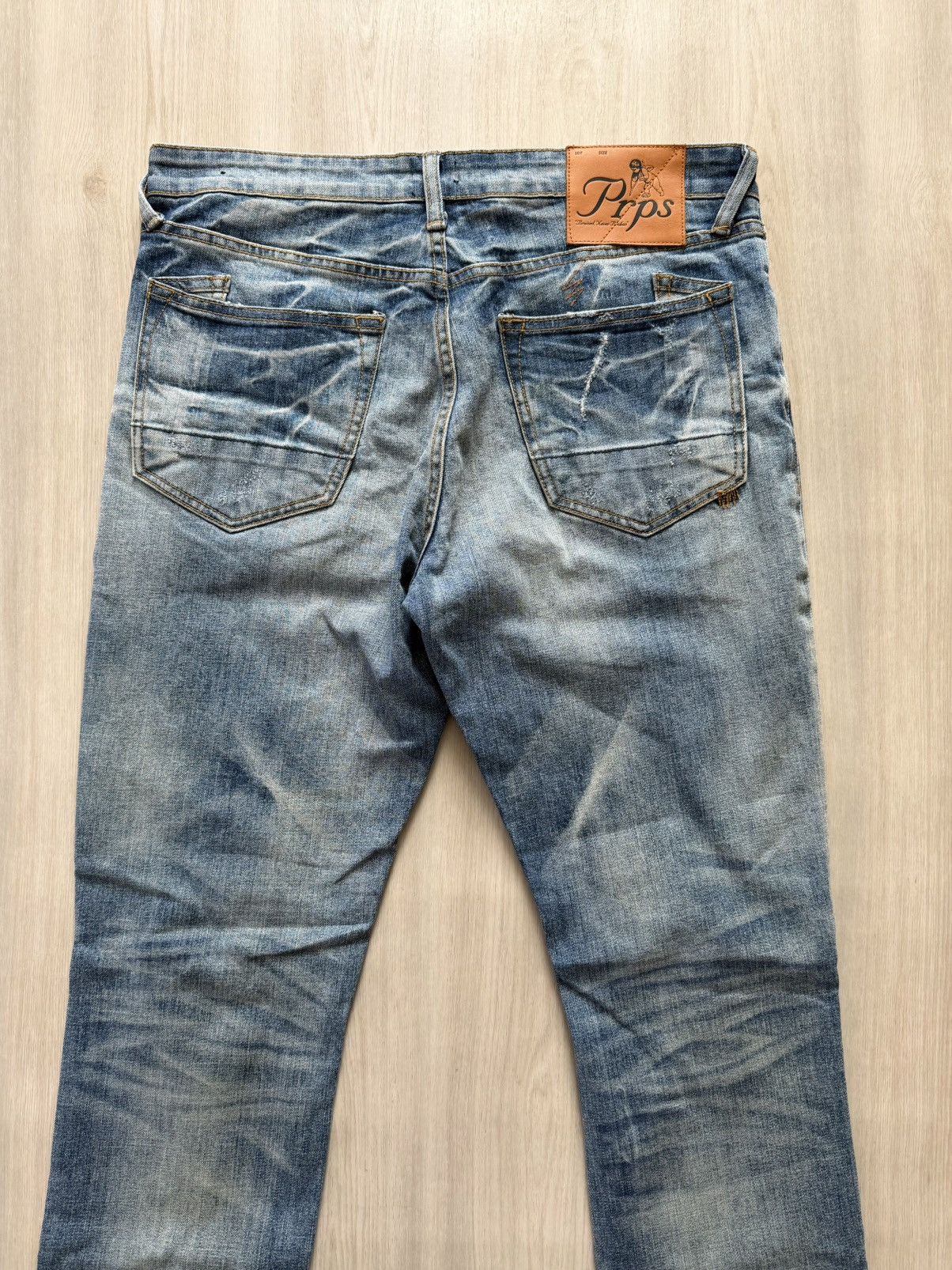 Prps PRPS Jeans Le Sabre Slim Tapered Color Blue Denim Sz 36 Size US 36 / EU 52 - 2 Thumbnail