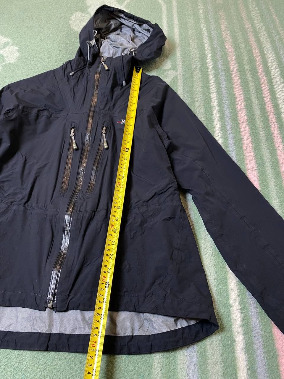 Rab Rab Downpour Eco Jacket Mens Full Zip Hooded Black Size US L / EU 52-54 / 3 - 12 Thumbnail