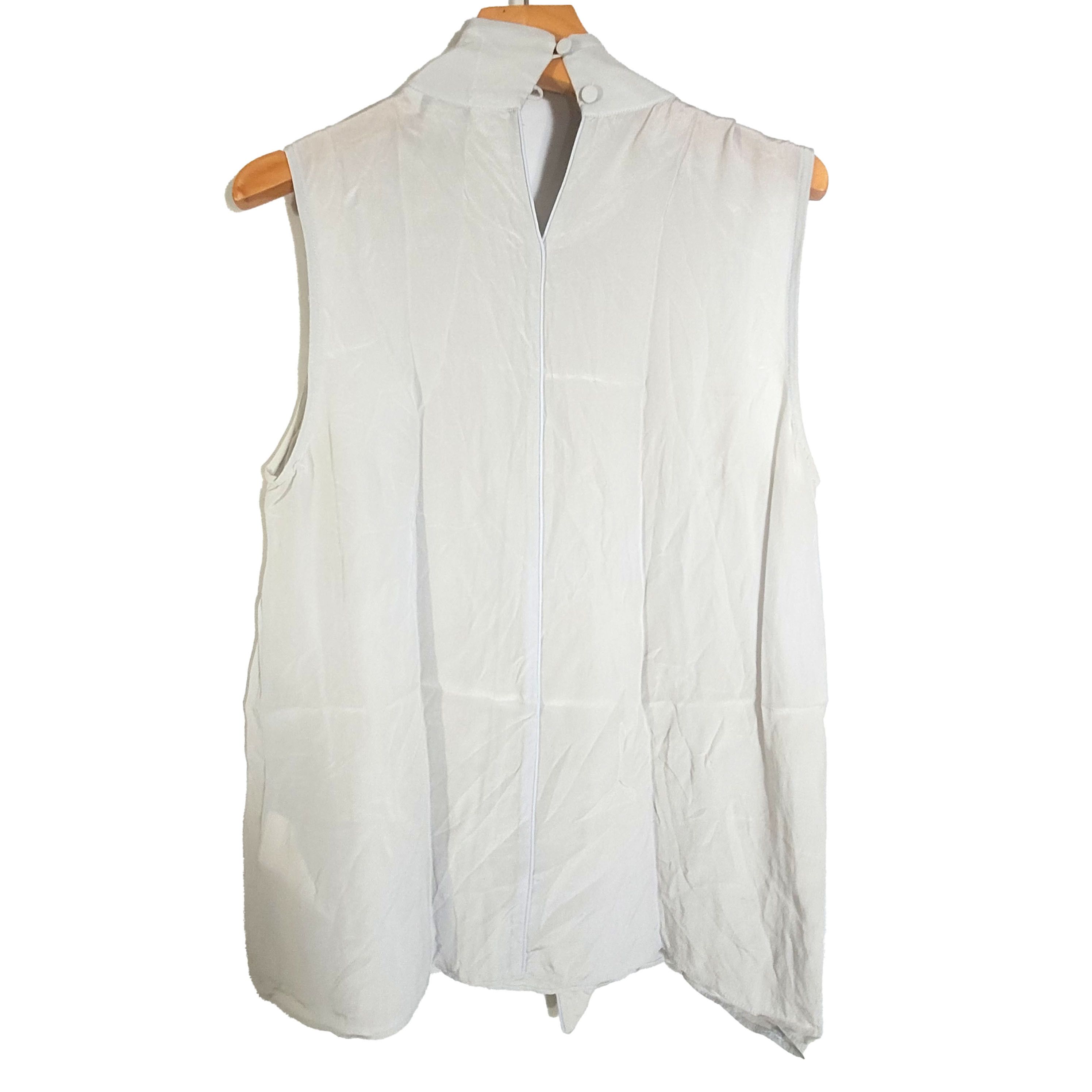 Other Women's 100% Silk Sleeveless Tank Top Long Ribbon SBC445 Size S / US 4 / IT 40 - 2 Thumbnail