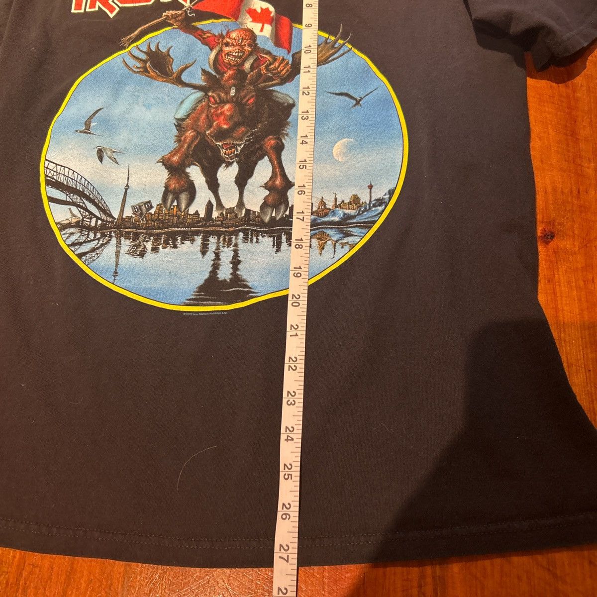 Other Vintage 2012 Iron Maiden England Canadian Tour Tee Size US L / EU 52-54 / 3 - 5 Thumbnail