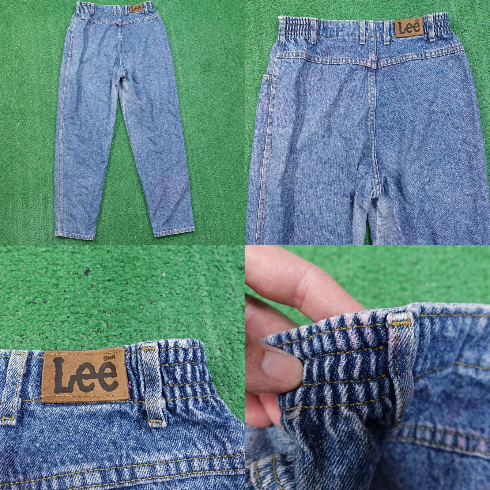 Lee VINTAGE LEE Denim Jeans Womens Size 12P Petite Blue Tapered (28x26) USA Made Size 34" / US 12 / IT 48 - 8 Thumbnail