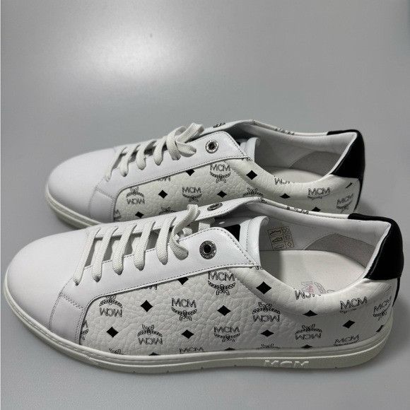 MCM MCM Terrain Low Top Sneakers White Black Men’s Size EU 44/US Size US 11 / EU 44 - 3 Thumbnail