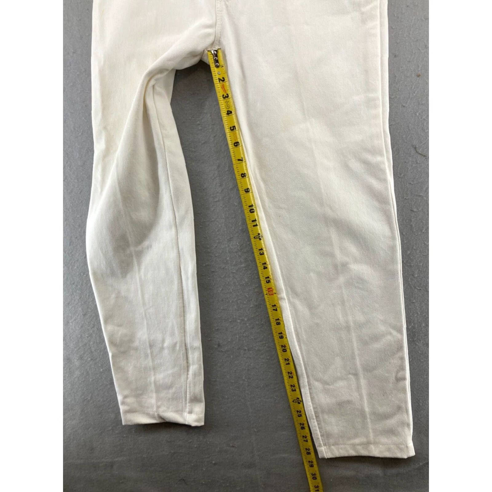 Levi's VINTAGE Levi's 512 Jeans 11 Medium White Slim Fit Tapered USA Made Womens Size 32" / US 10 / IT 46 - 5 Thumbnail