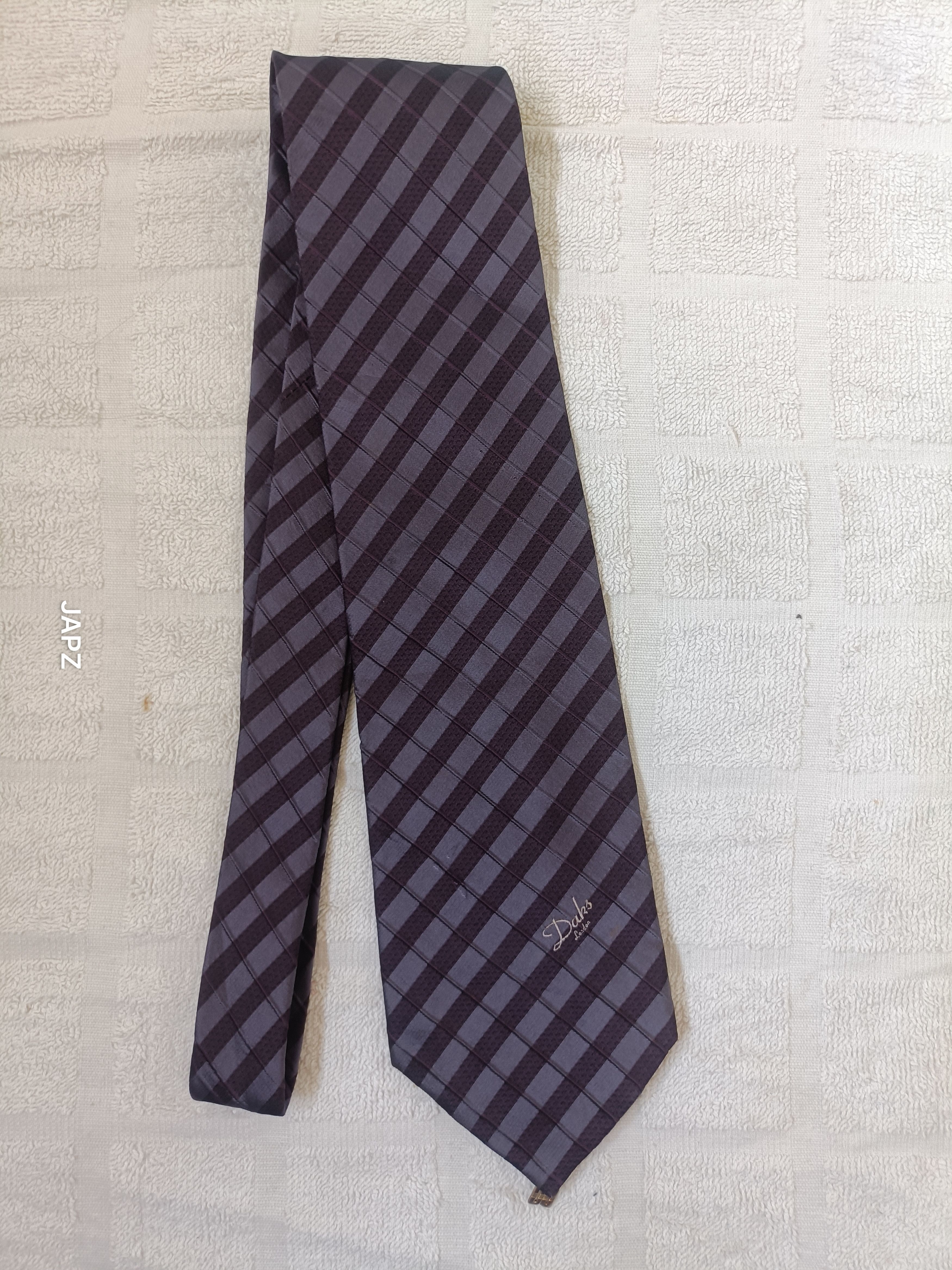 DAKS Daks London windowpane silk tie cravatte Size ONE SIZE - 2 Thumbnail