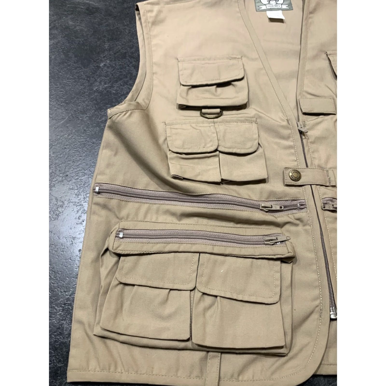 Rothco Rothco Men's Hunting Fishing Travel Vest Mid-Length Canvas Khaki Size Large L Outdoor Size US L / EU 52-54 / 3 - 3 Thumbnail