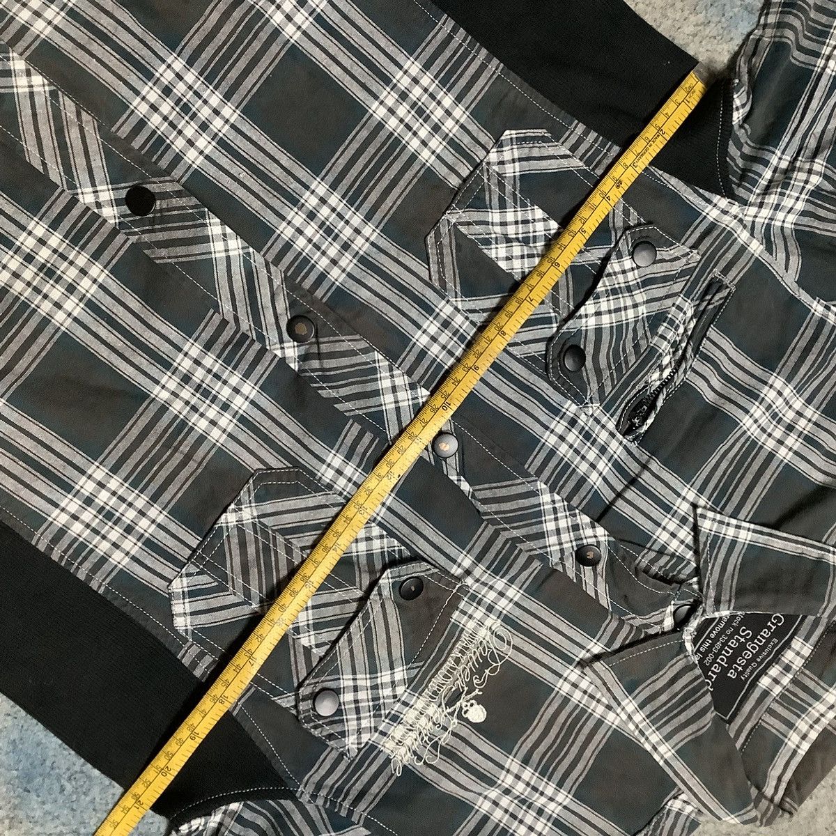 If Six Was Nine × KMRii × Le Grande Bleu (L.G.B.) Vintage Grangesta Standard Japan Mesh Punk Anarchy Poem Y2K Size US L / EU 52-54 / 3 - 17 Thumbnail
