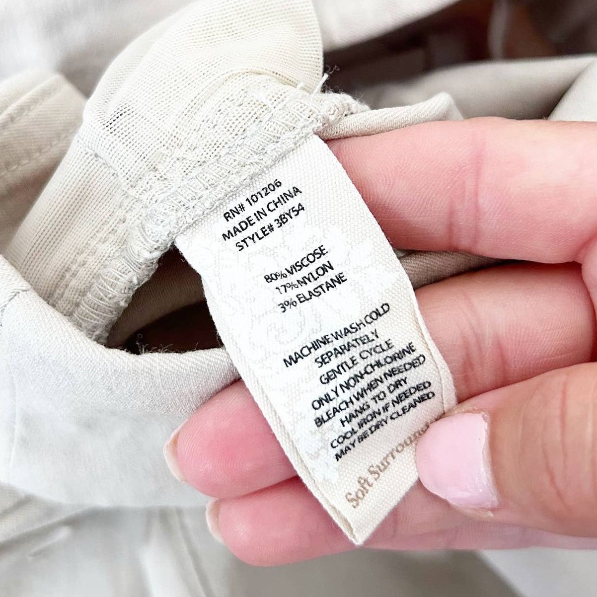 Other Soft Surroundings Tan Pull On Pants Zipper Detail Sz PXS Size 26" / US 2 / IT 38 - 3 Thumbnail