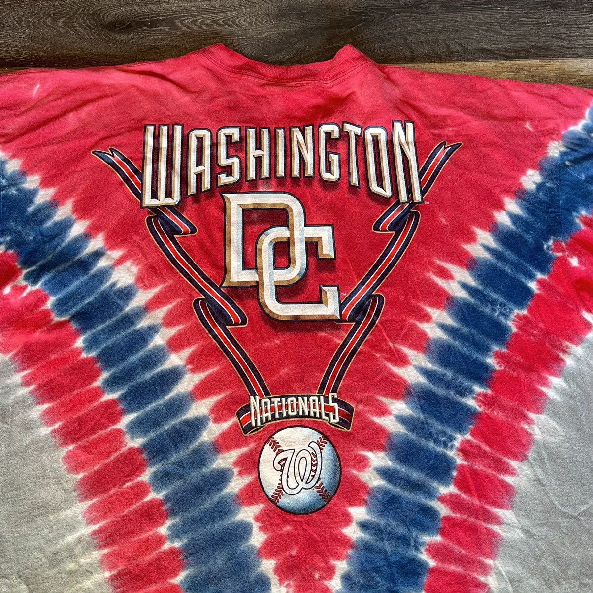 MLB Vintage Lee MLB Washington Nationals Tie Dye Graphic T Shirt Size US XXL / EU 58 / 5 - 4 Thumbnail