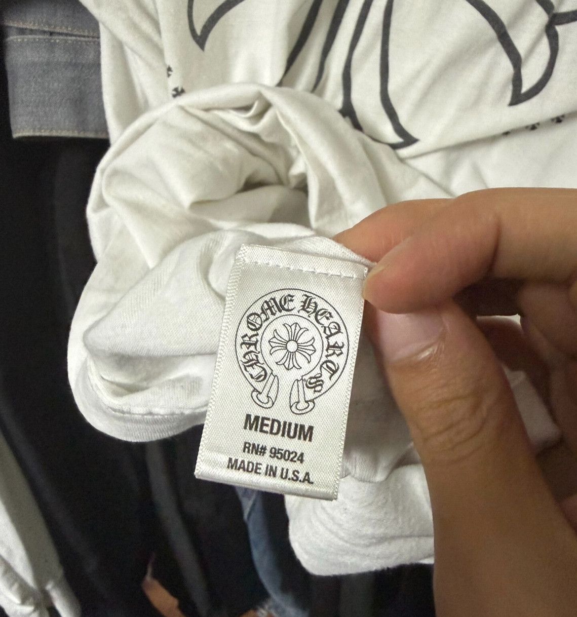 Chrome Hearts CHROME HEARTS Size M White ring cross long sleeve Size US M / EU 48-50 / 2 - 6 Thumbnail