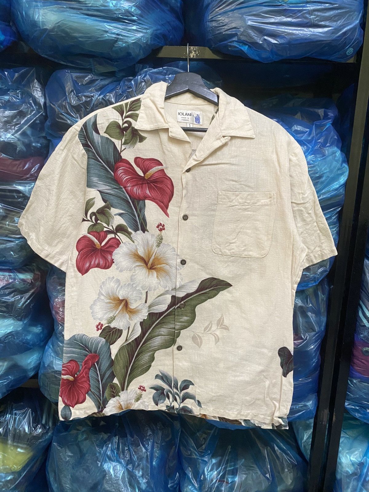 IOLANI Vintage Iolani Made in Hawaii Floral Aloha Shirt 100% Cotton Size US S / EU 44-46 / 1 - 3 Thumbnail