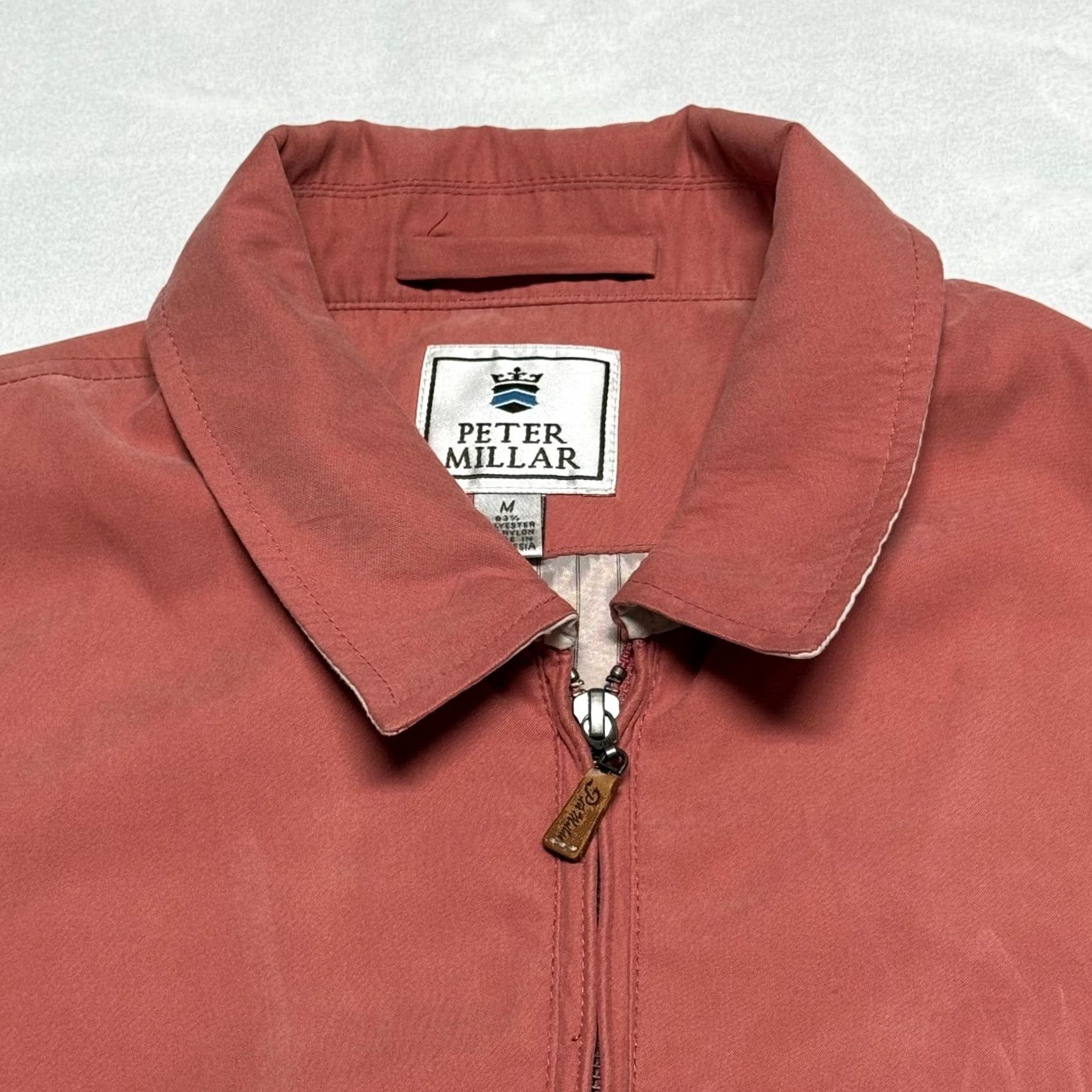 Peter Millar VINTAGE Peter Millar Jacket Mens M Salmon Pink Bomber Full Zip Golf Casual Vintage 90s Dad Preppy Size US M / EU 48-50 / 2 - 2 Thumbnail