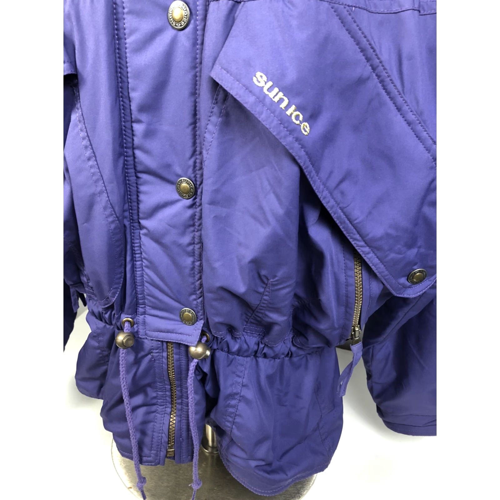 Vintage VINTAGE Sunice 1989 Purple Womens Ski Jacket Coat Hooded Thermore 12 Ski Snowboard Size XL / US 12-14 / IT 48-50 - 2 Thumbnail