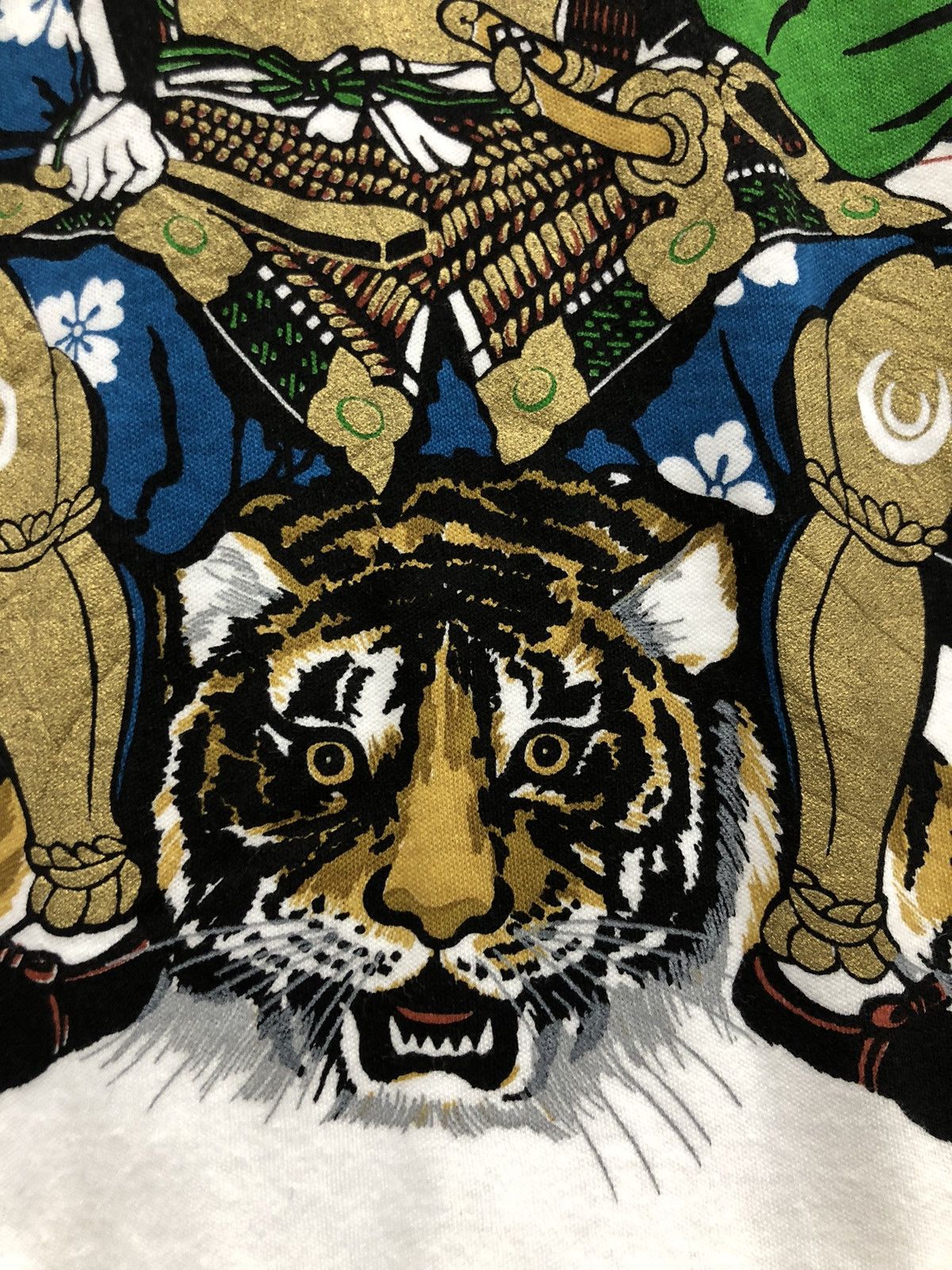 Japanese Brand Vintage Samurai and Tiger T Shirt Size US XL / EU 56 / 4 - 3 Thumbnail