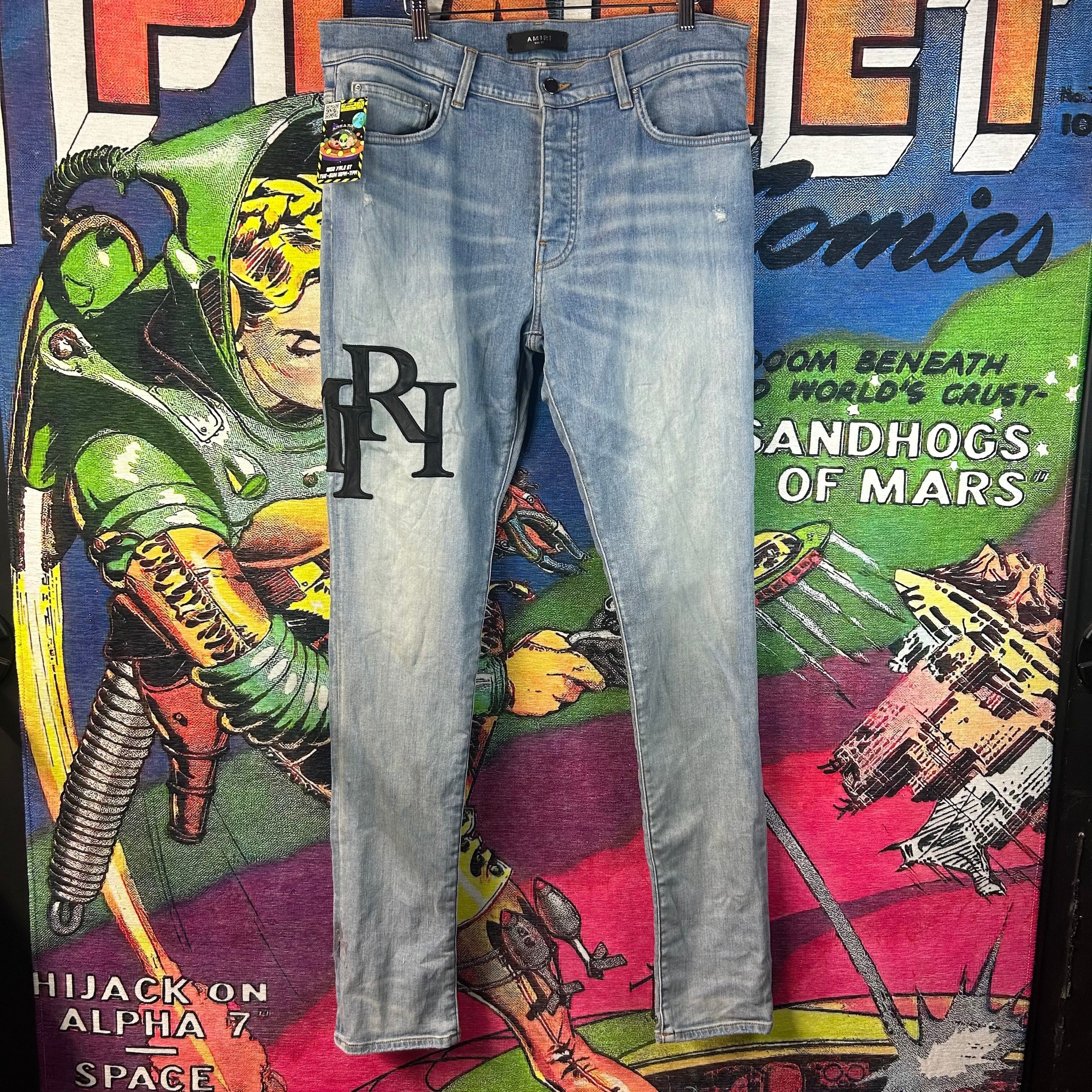 Amiri Amiri Heart Patch Jeans | Grailed