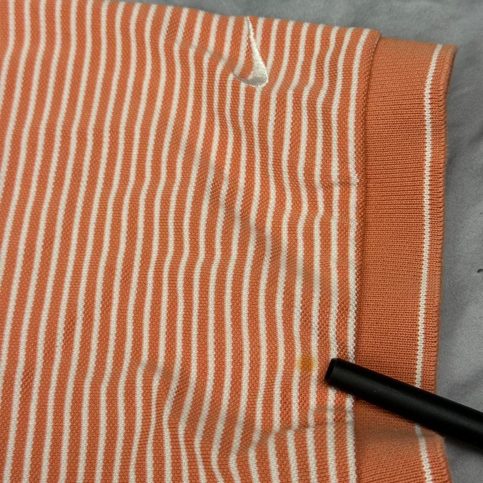 Nike Nike Gold Polo Shirt Short Sleeve y2k Orange White Size L Size US L / EU 52-54 / 3 - 5 Thumbnail
