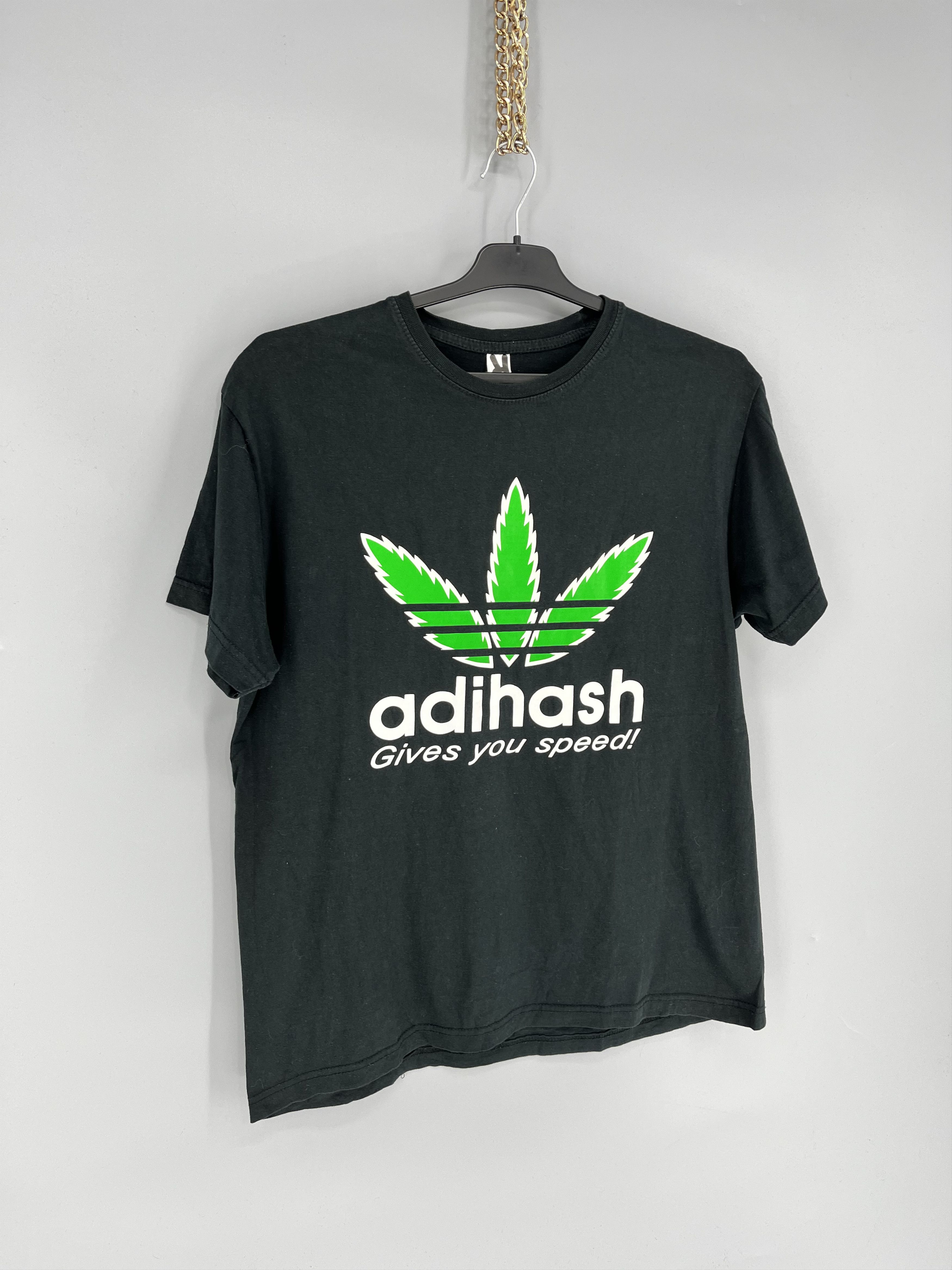 Vintage Vintage Y2K Adihash Gives You Speed Single Stitch T-shirt Size US L / EU 52-54 / 3 - 2 Thumbnail