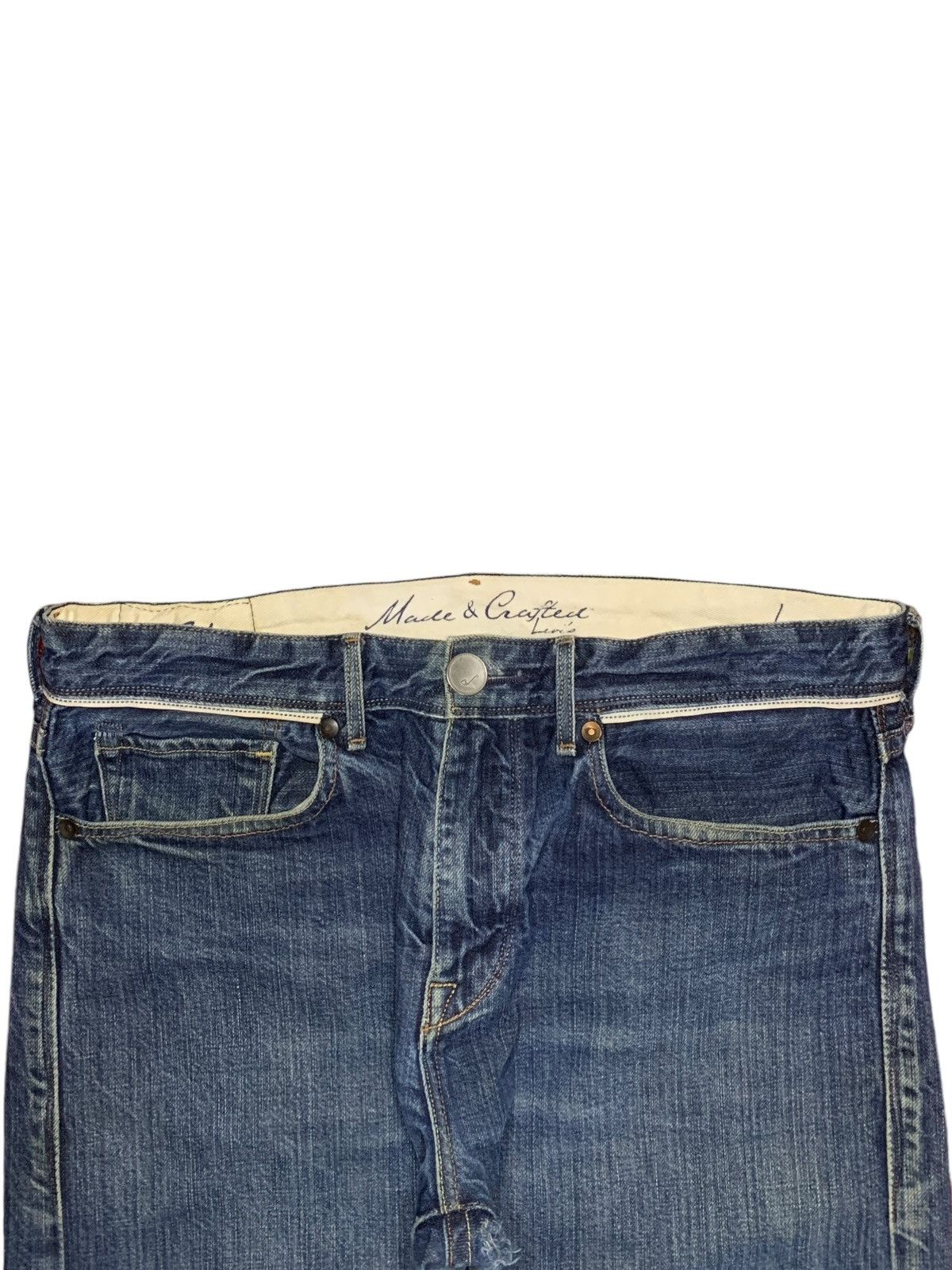 Levi's × Levi's Made & Crafted × Levi's Vintage Clothing Vintage Levis Made And Crafted Talon Zipper Distressed Jeans Size US 31 - 4 Thumbnail