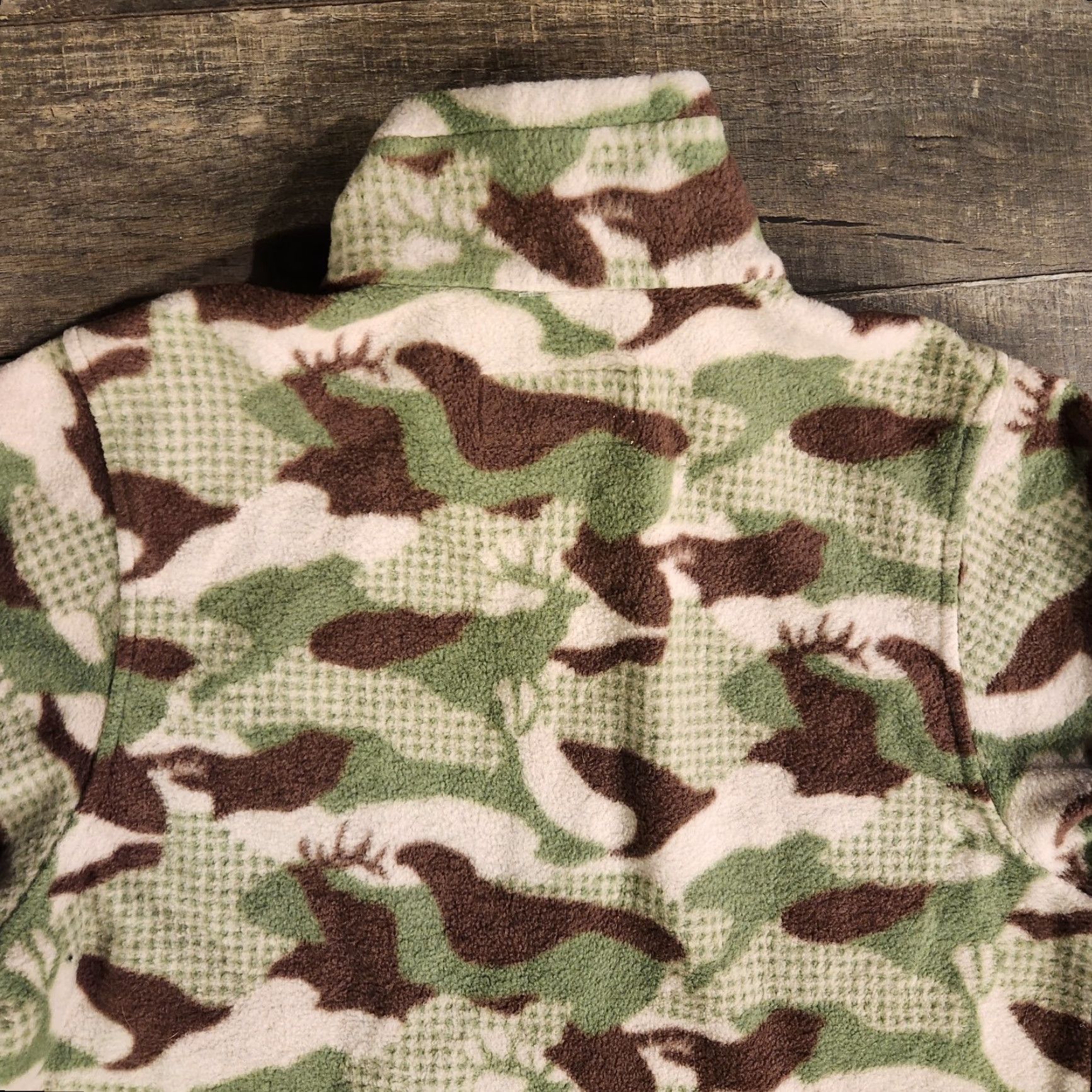 Vintage Cabela's Full Zip Fleece Jacket Sweatshirt Womens Large Camo Deer Elk Outdoors Jacket Size L / US 10 / IT 46 - 7 Thumbnail
