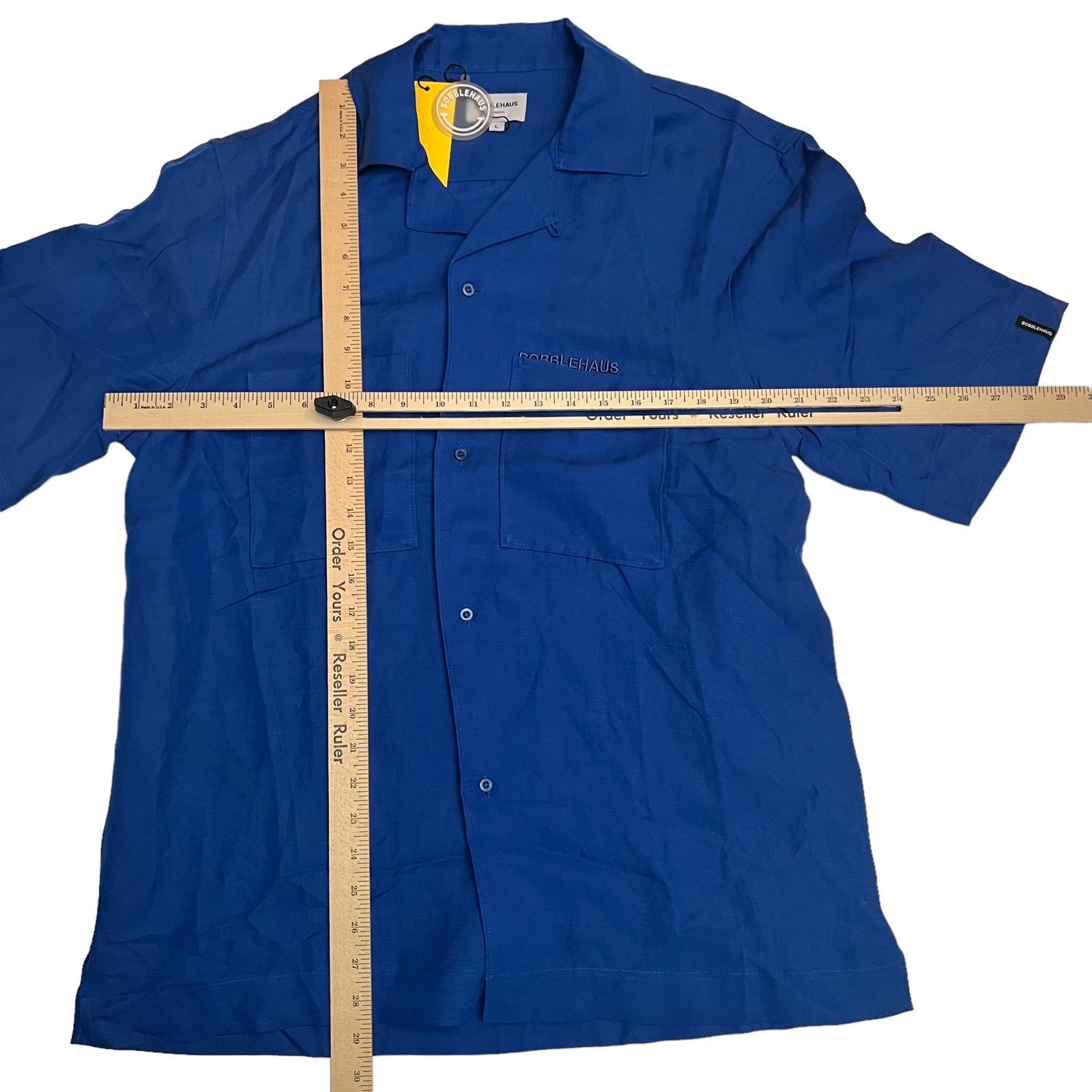 Other BOBBLEHAUS Royal Blue Oversized Button Up Shirt Unisex Size US L / EU 52-54 / 3 - 12 Thumbnail