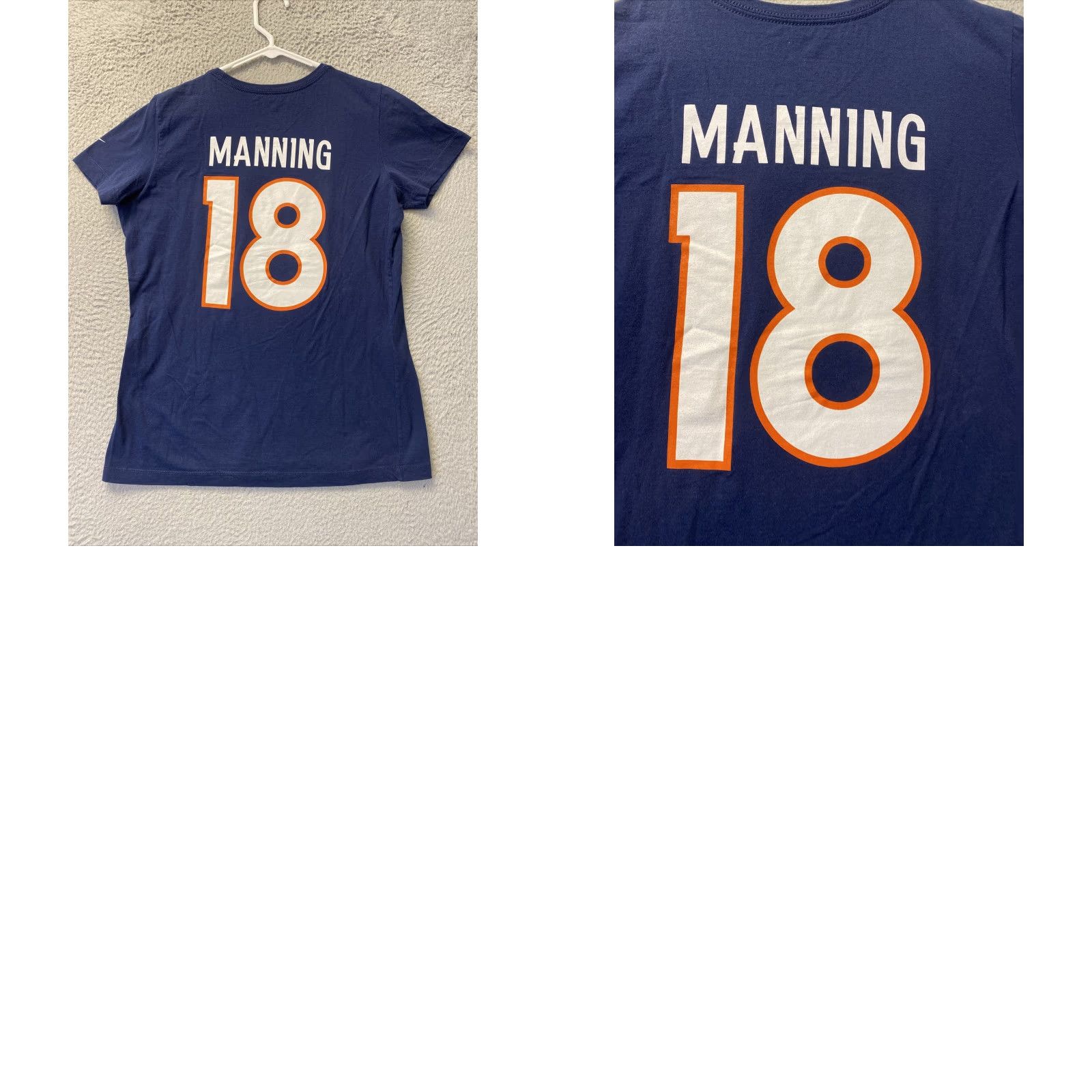 Nike Nike NFL T-Shirt Denver Broncos Women XL Blue Slim Fit Crew Neck Short Sleeve Graphic Logo Size XL / US 12-14 / IT 48-50 - 8 Thumbnail