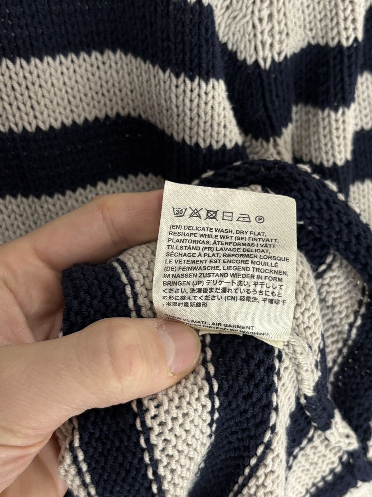 Acne Studios Acne Studios Knitted Striped Sailing Vibe Vintage Sweater Size US M / EU 48-50 / 2 - 9 Thumbnail