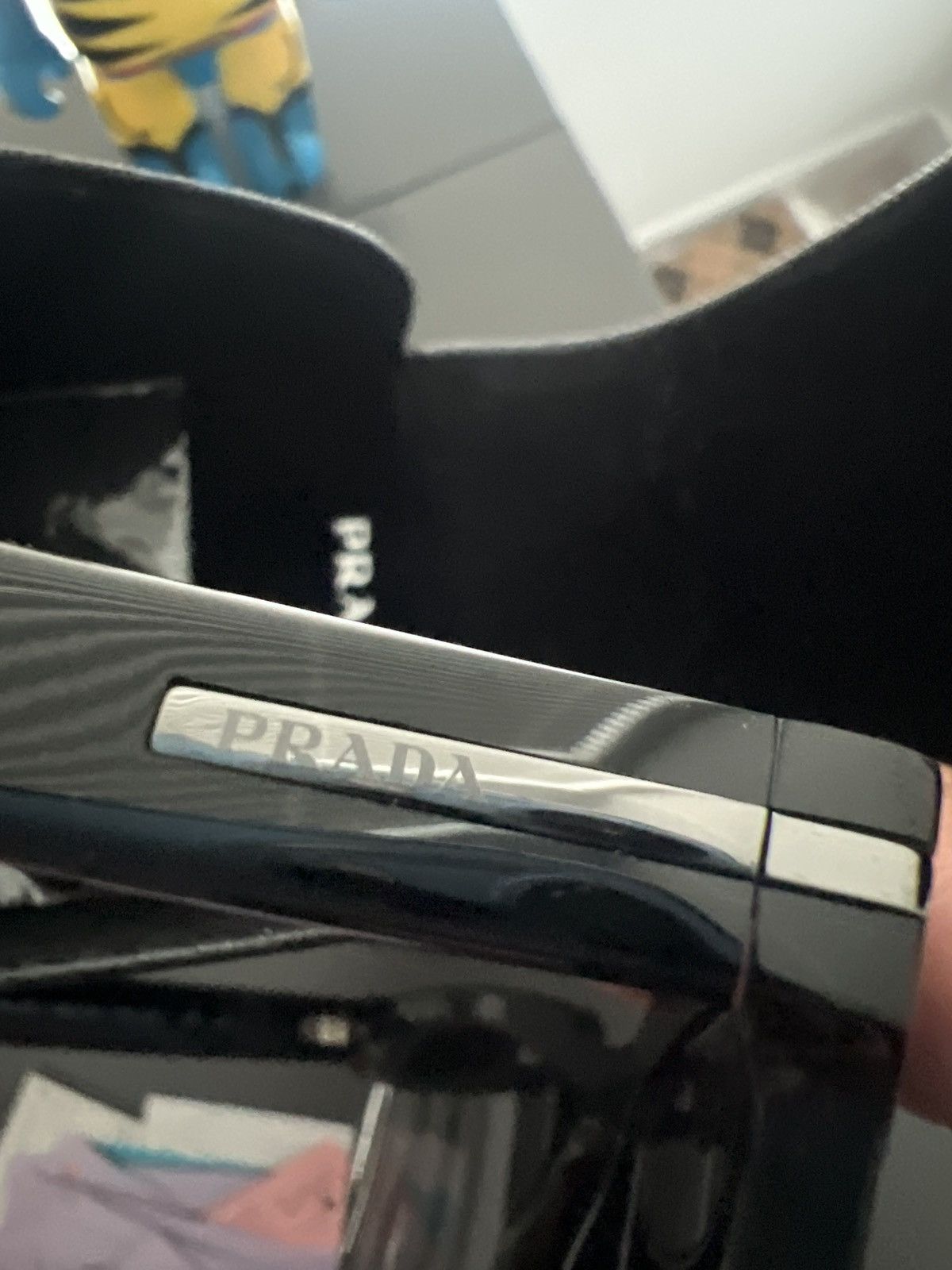 Men Prada Sunglasses Black Frames.