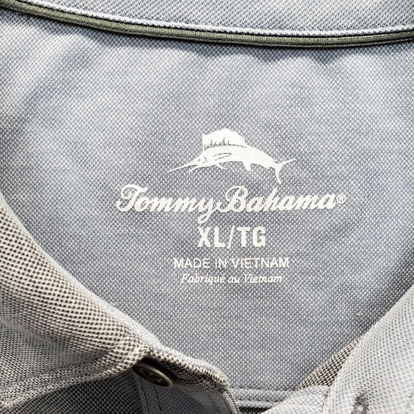 Tommy Bahama Tommy Bahama Polo Shirt Mens XL Gray Tencel Blend Short-Sleeve Collared Side Slit Polo Shirt XL Mens Gray Size US XL / EU 56 / 4 - 6 Thumbnail