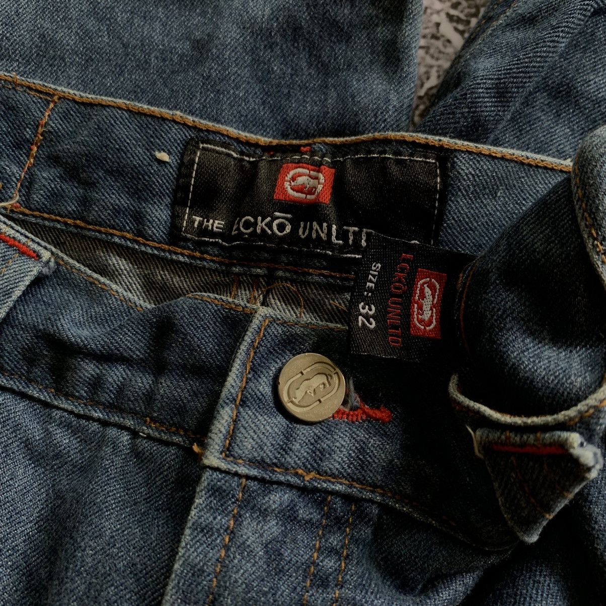 Ecko Unltd. Ecko Unltd. Big Pocket Baggy Y2K Denim Pants Size US 32 / EU 48 - 13 Thumbnail
