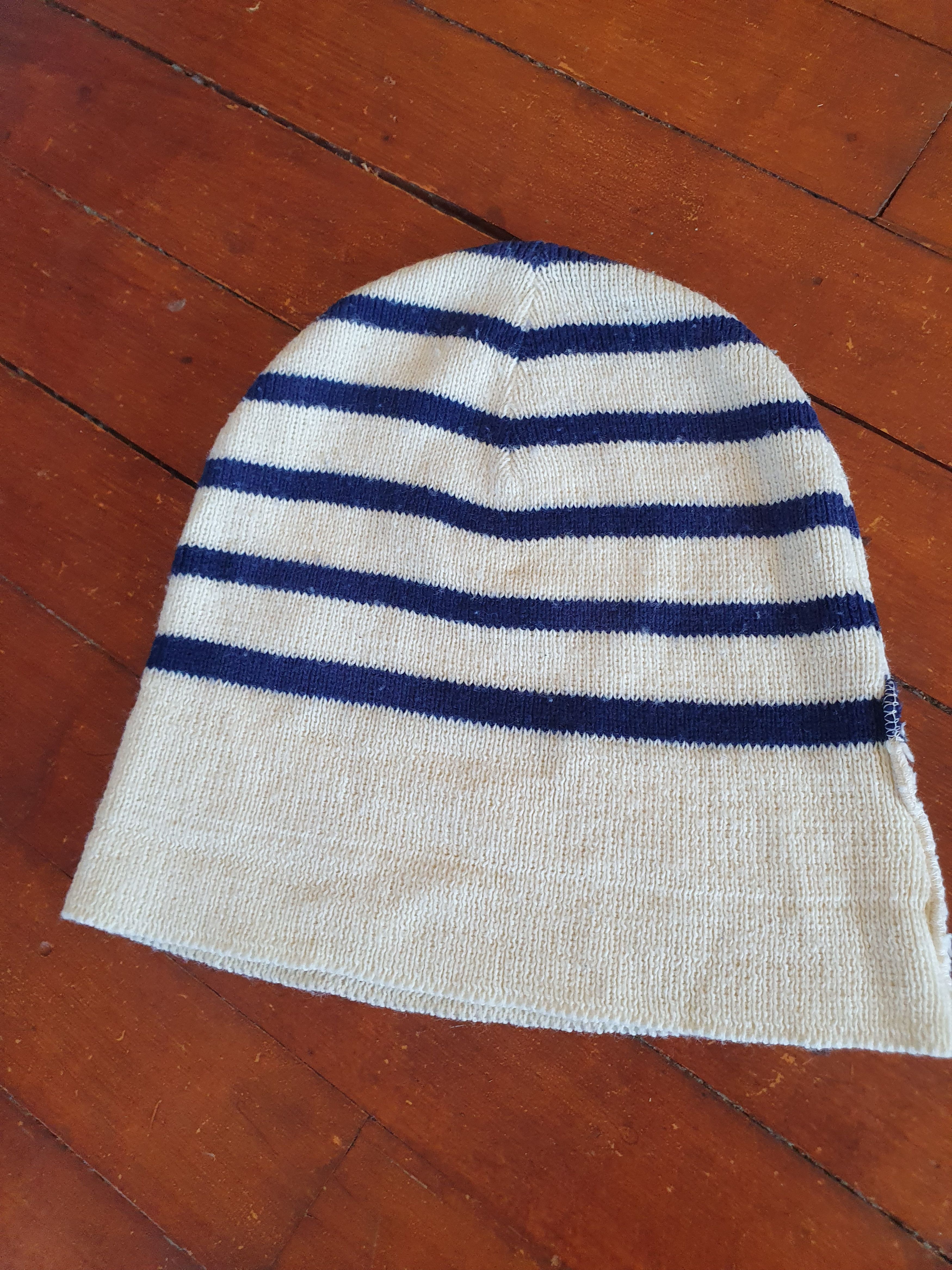 Vintage Janpy Vintage Navy Sailor Striped Beanie Hat Size ONE SIZE - 7 Thumbnail