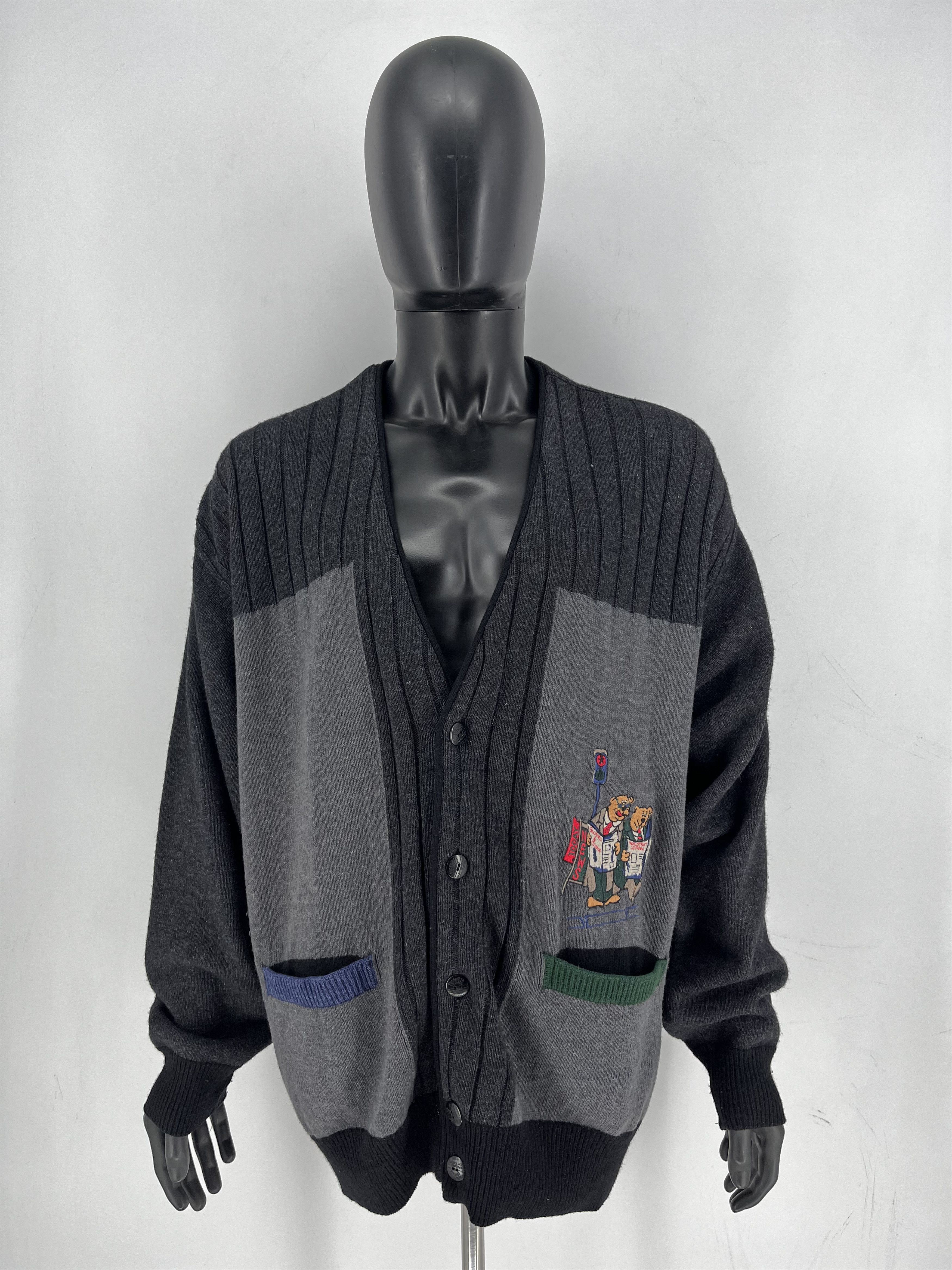 Carlo Colucci Vintage 90S Carlo Colucci Cardigan XLarge / XXL Size US XXL / EU 58 / 5 - 2 Thumbnail