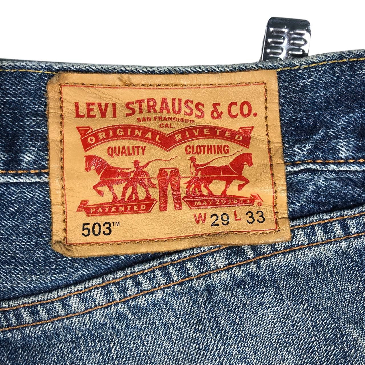 Levi's × Vintage Vintage Levis 503 Distressed Denim Size US 29 - 10 Thumbnail