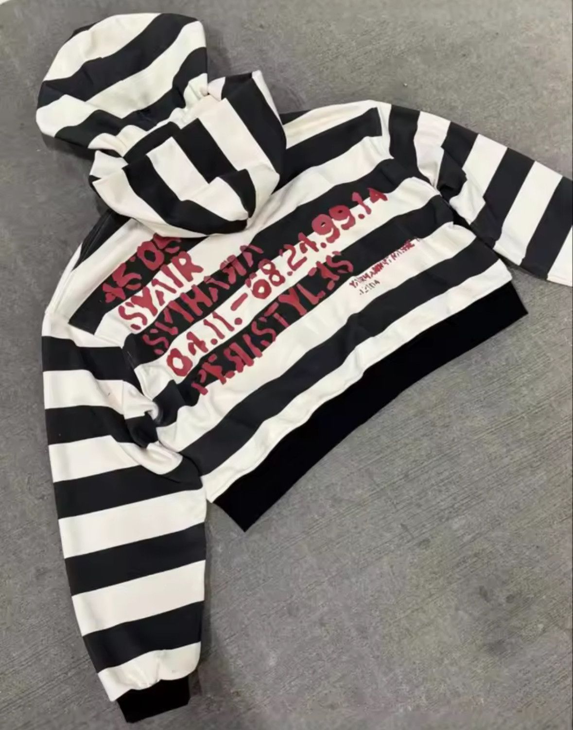 Other High Street Punk Color Block Scarf Niche Black Hoodie Size US L / EU 52-54 / 3 - 3 Thumbnail
