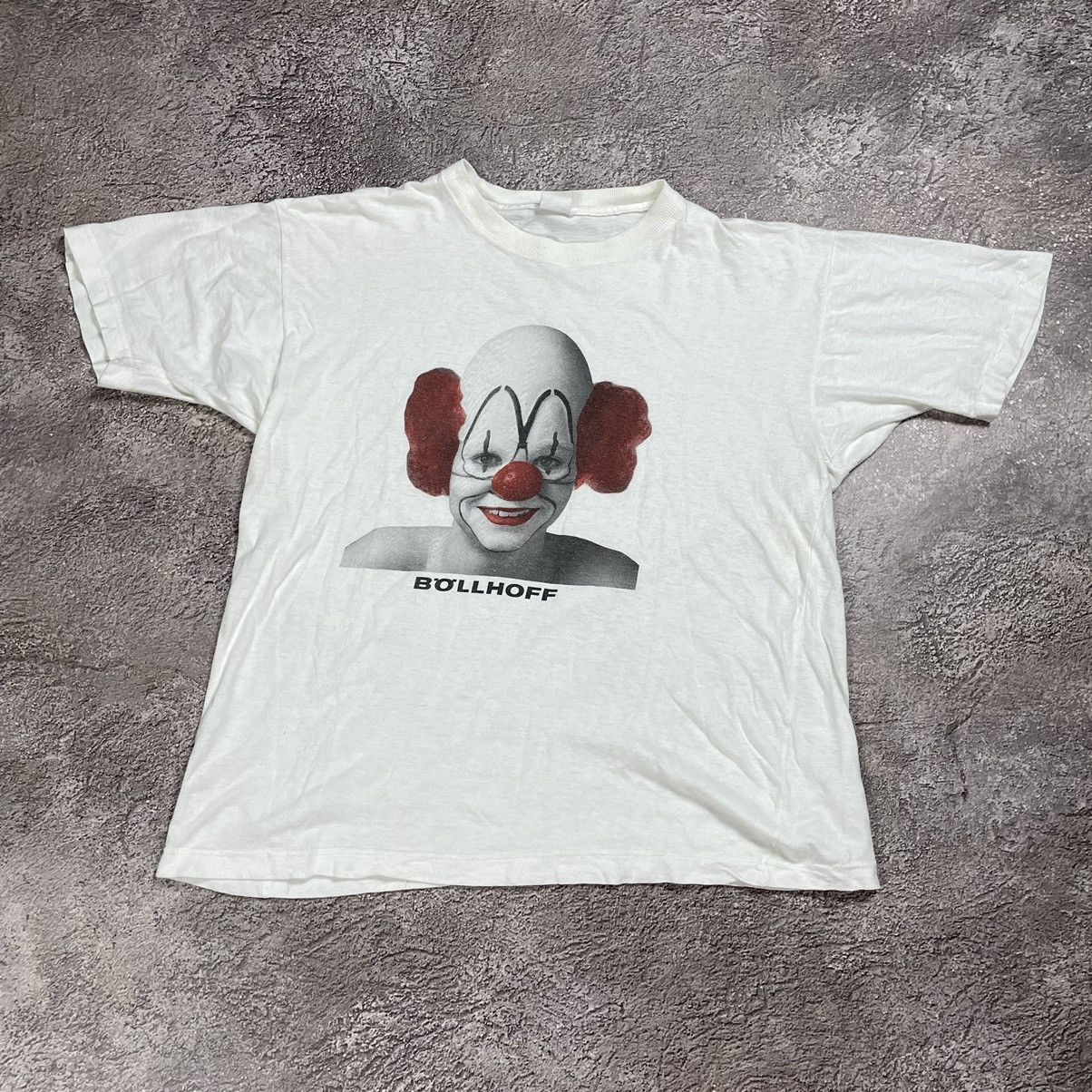 Vintage Vintage Y2K Sun Faded Clown Graphic Tee Grunge Dark Slim M Size US M / EU 48-50 / 2 - 2 Thumbnail