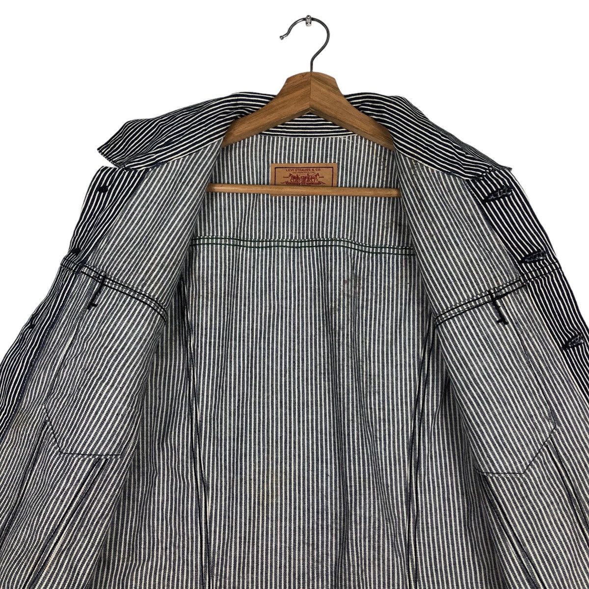 Levi's 🔥Vtg Biker Jacket Denim Hickory Design Levi’s Bondage Size US L / EU 52-54 / 3 - 12 Thumbnail