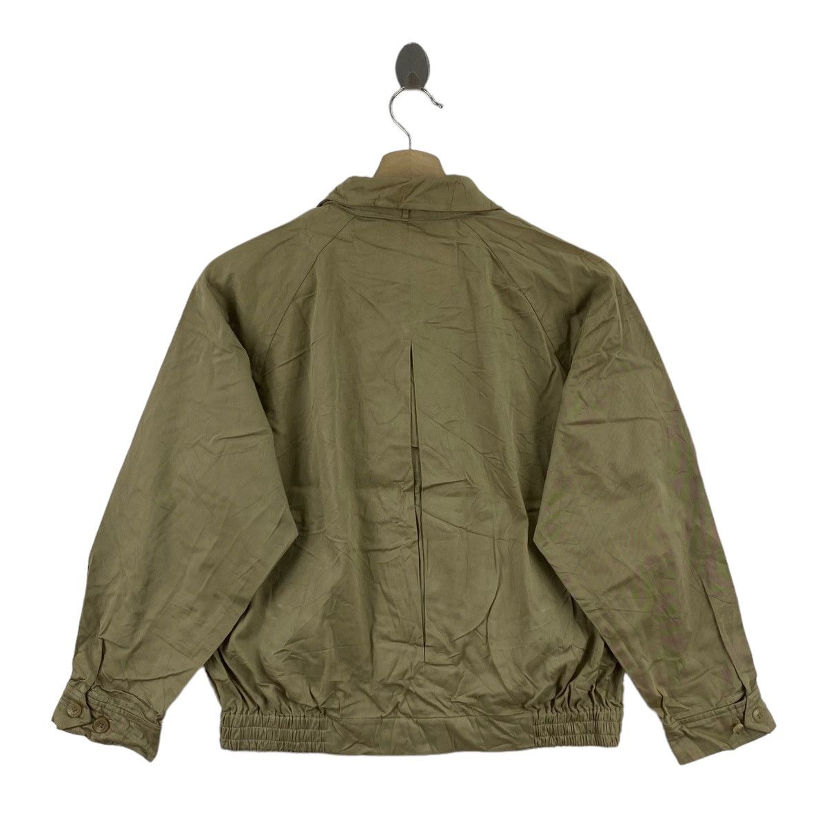 Burberry Vintage BURBERRYS England Brand Plain Beige Bomber Jacket Size US L / EU 52-54 / 3 - 2 Thumbnail