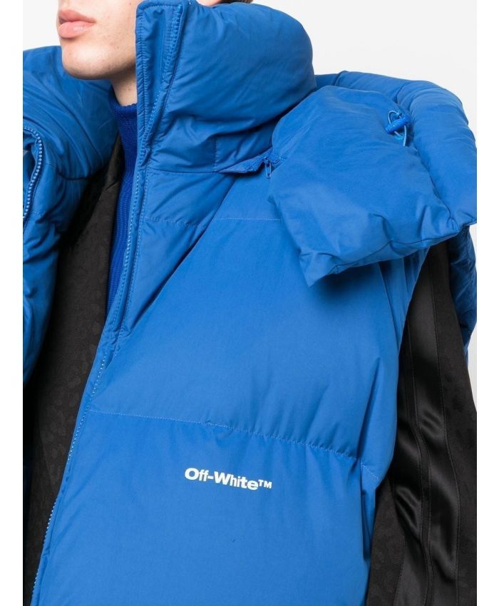 Off-White o1gr1nt1124 Bounce Hooded Down Vest in Peacock Size US L / EU 52-54 / 3 - 5 Thumbnail