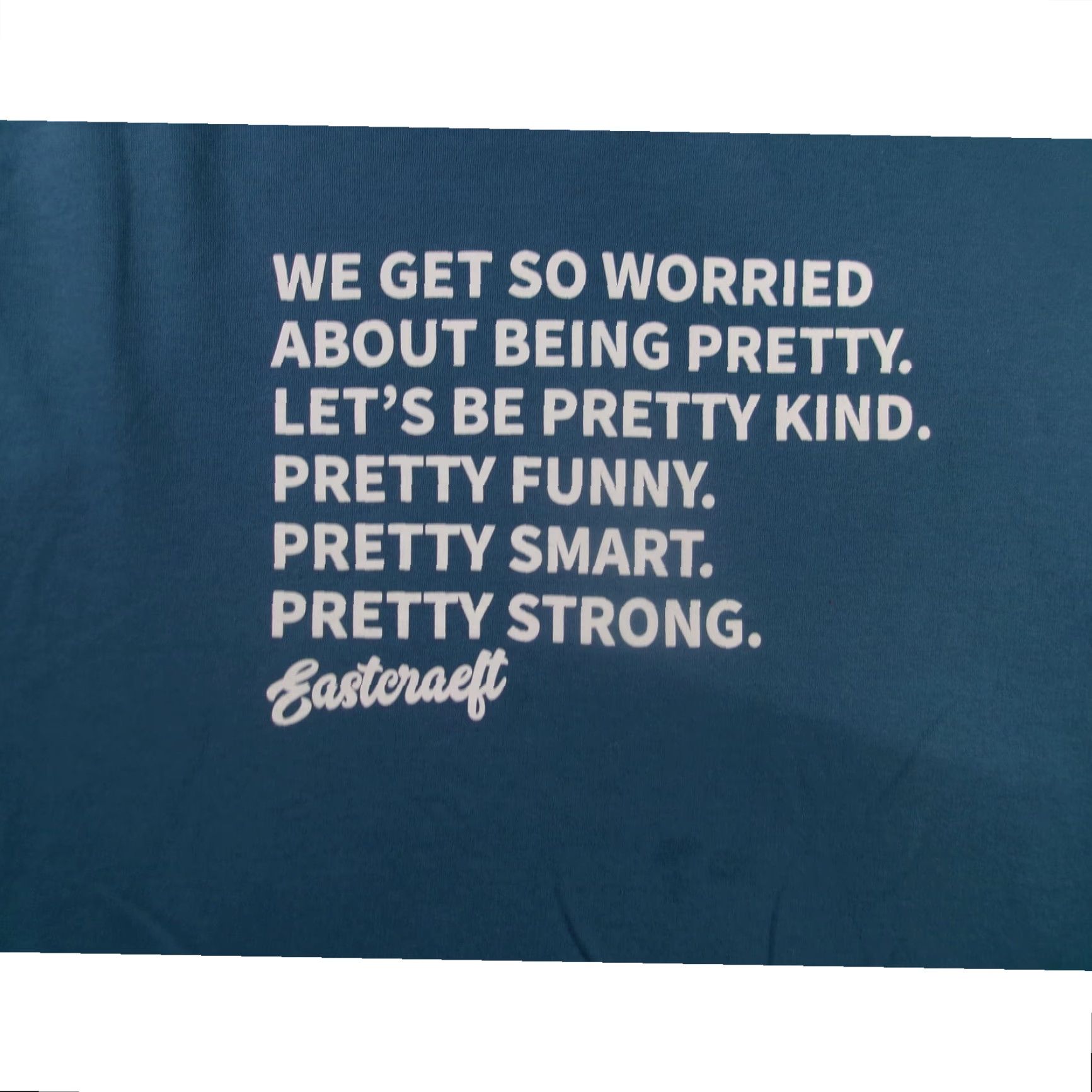 Hanes Hanes Sweatshirt Men L Blue Graphic Print Quote Motivational Crew Neck Pullover Fleece Cotton Blend Regular Fit Size US L / EU 52-54 / 3 - 2 Thumbnail