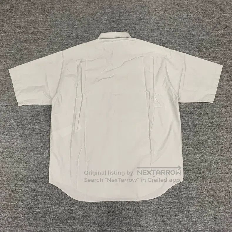 Balenciaga Balenciaga size 37 White Destroyed Reverse Logo Shirt Shor Size US M / EU 48-50 / 2 - 2 Thumbnail