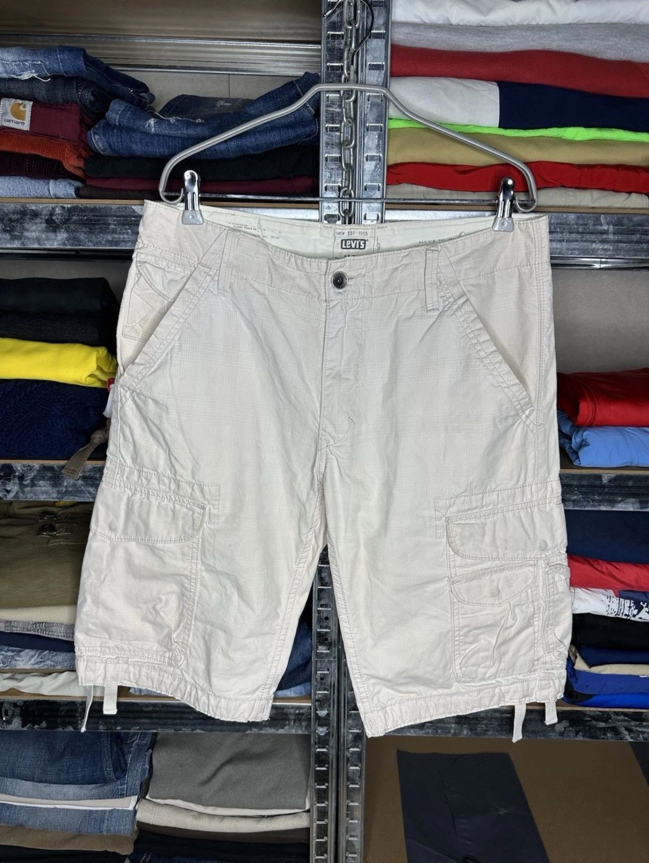 Levi's Levi’s Vintage TRASHED Cargo Aviation Shorts Size US 34 / EU 50 - 1 Thumbnail